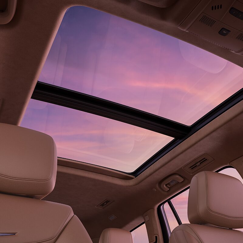 XT6 in-page grid interior sunroof