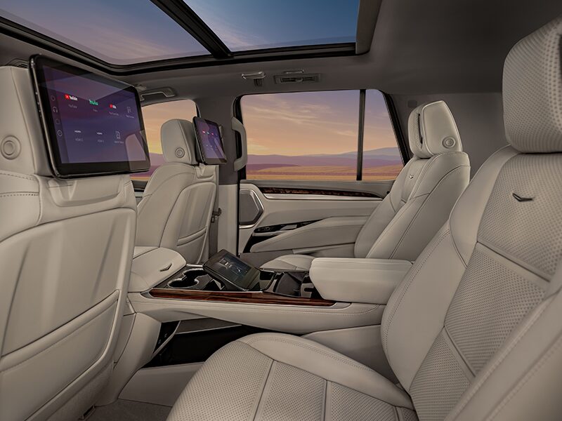 Escalade heated ventalated and massaging seats