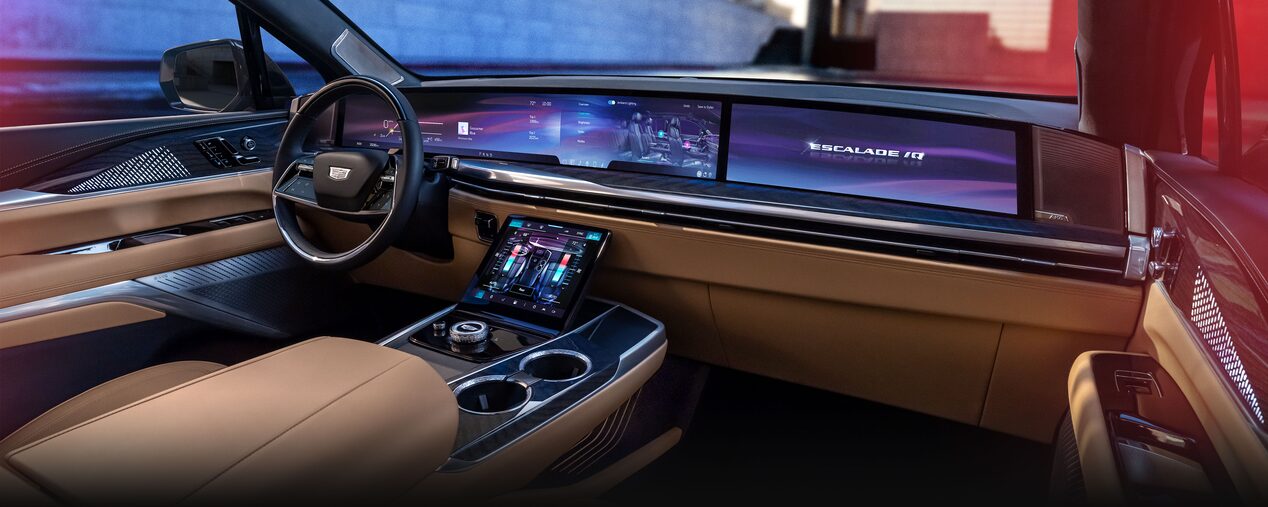 Escalade IQ interior screen desktop