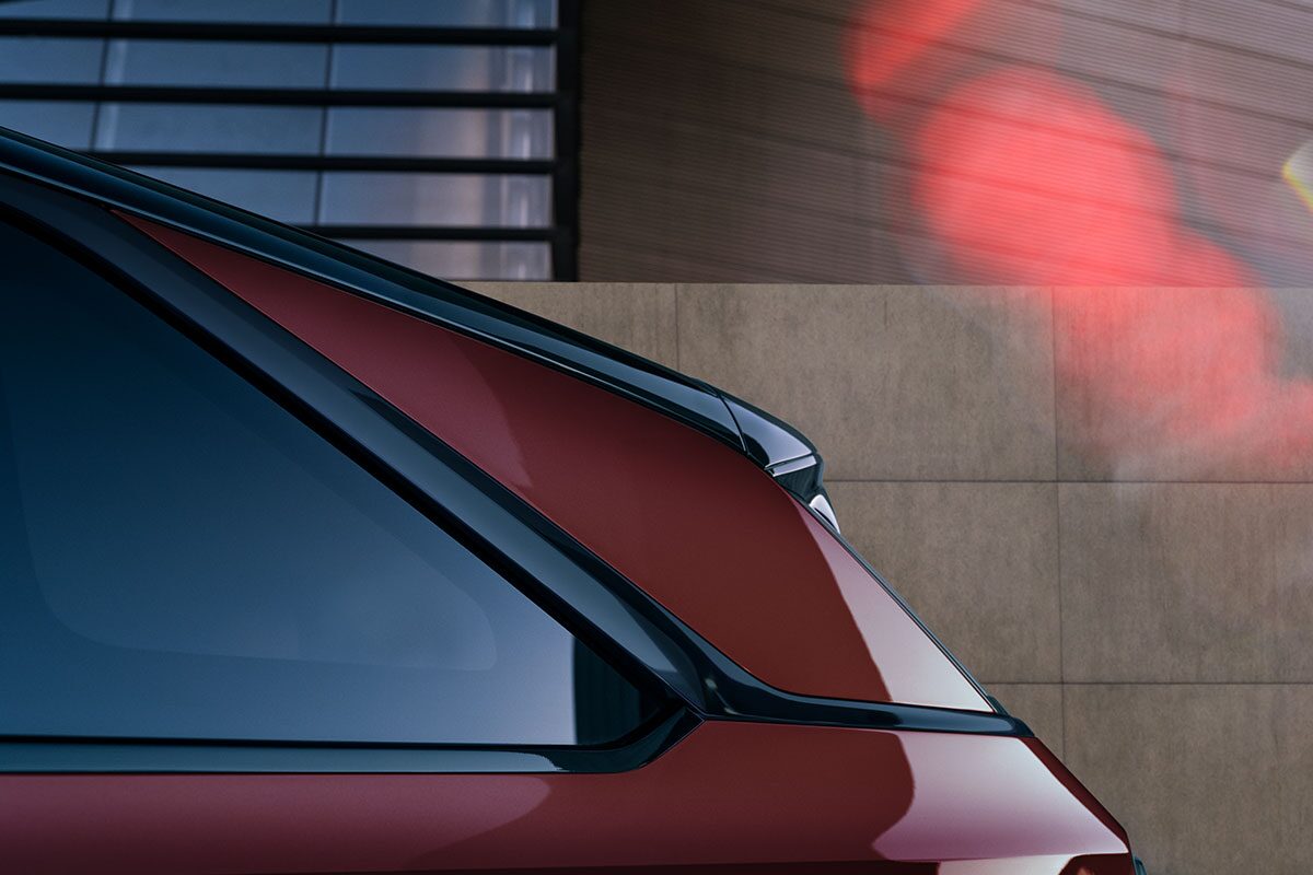 Escalade IQ exterior rear window detail