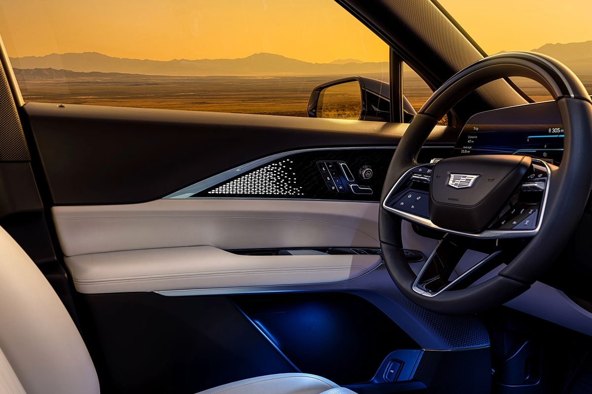 Lyriq passenger seat and wheel