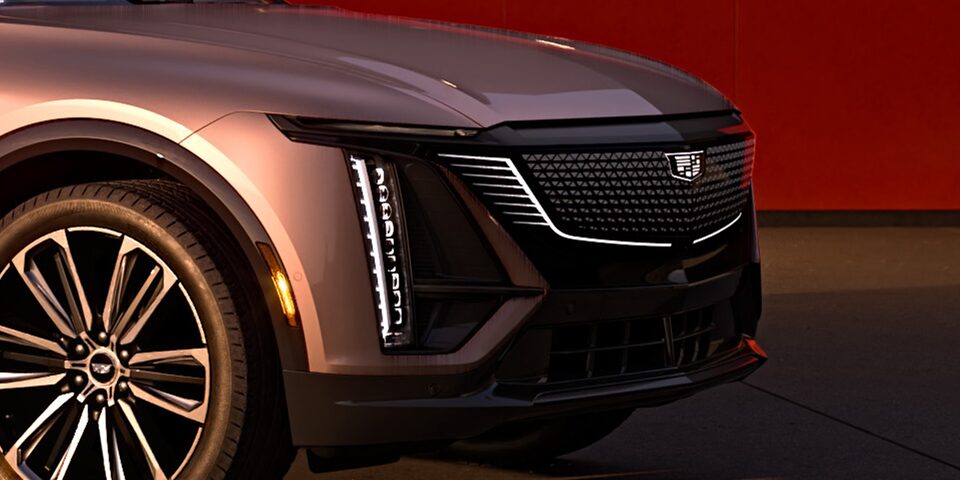 LYRIQ black crystal shield and headlamps