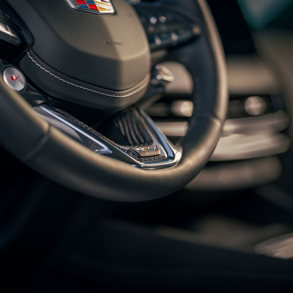 CT5-V gallery all interior steering wheel detail
