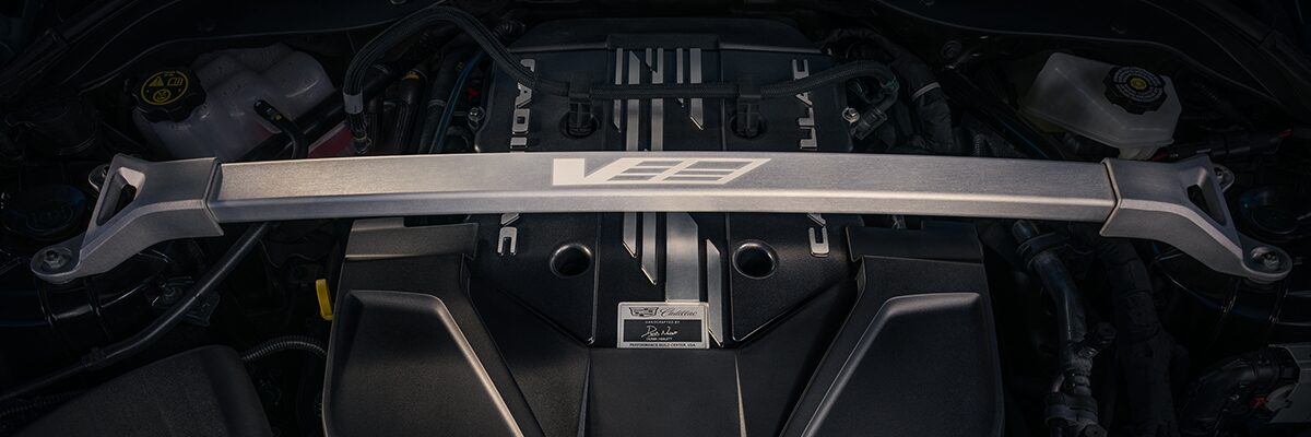CT5-V interior engine