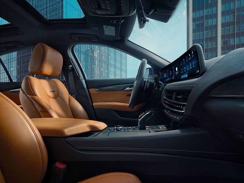 CT5 interior passenger view of driver