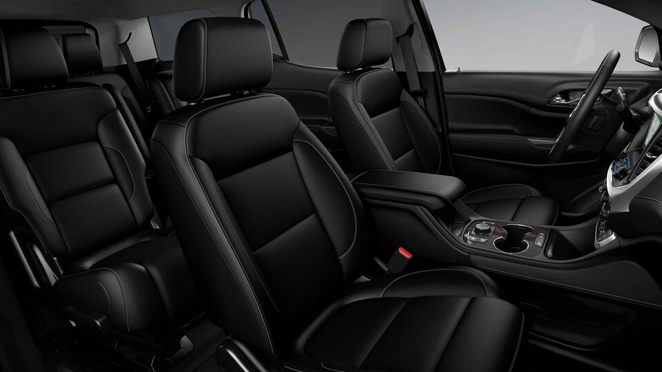 Three-Row Jet Black Seating on the New GMC Acadia Denali