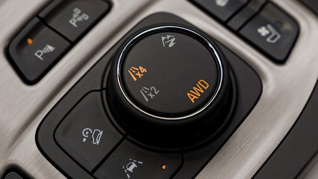 The 2024 GMC Terrain Denali AWD Traction Select System