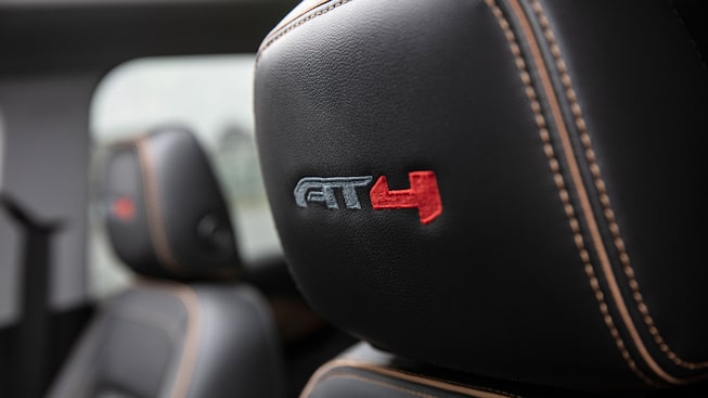 Headrest of the GMC Terrain AT4 With Stitching