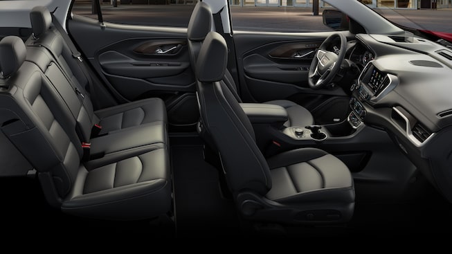 Closeup on Jet Black Headrests on the GMC Terrain SLE