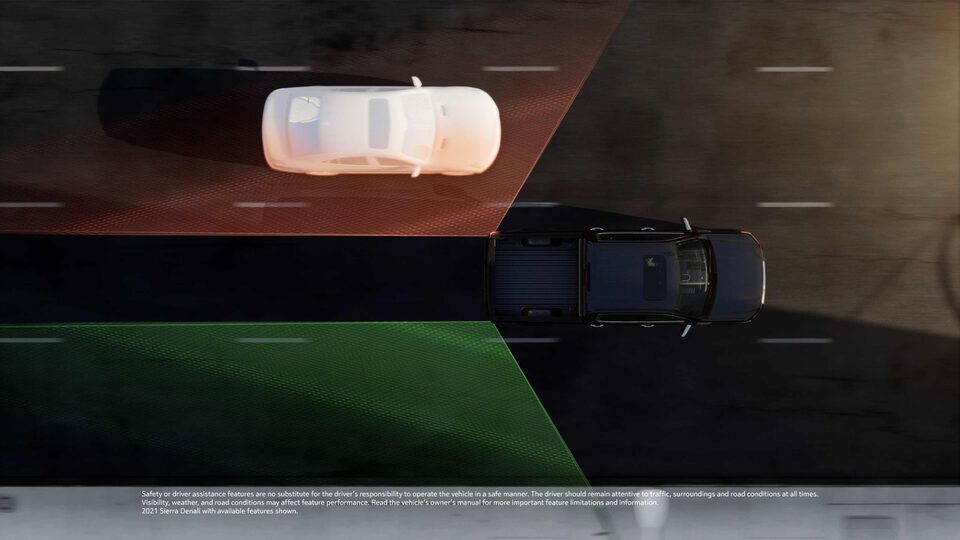 The Lane Change Alert with Side Blind Spot Alter Capabilities of the Sierra HD