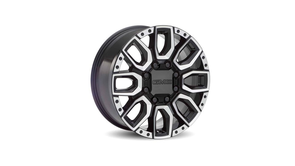 The Sierra HD 20"Machied Aluminum Bolt Pattern with High-Gloss Black Accents Accessory Wheels