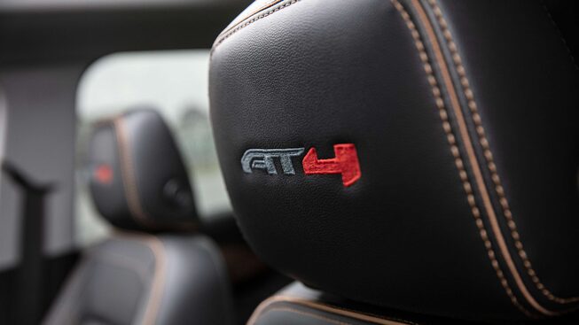 Headrest of the GMC Terrain AT4 With Stitching