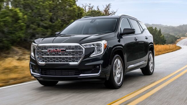 The 2023 Ebony Twilight Metallic GMC Terrain Denali Taking the Scenic Route 