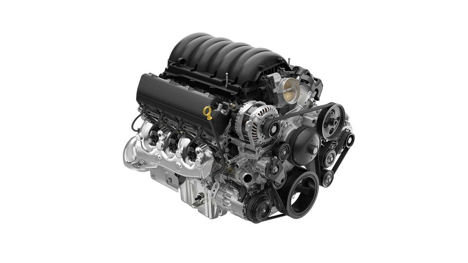 The Sierra HD's 6.6L V8 Gas Engine