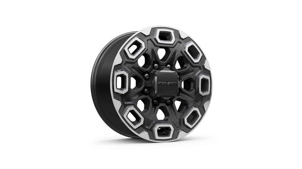  The Sierra HD 20" High-Gloss Black Aluminum Wheels with Machined Accents Accessory Wheels