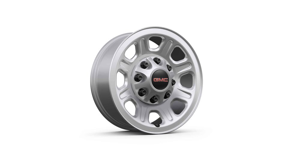 The Sierra HD 18" 8-Spoke Painted Steel, Silver Extended Rims