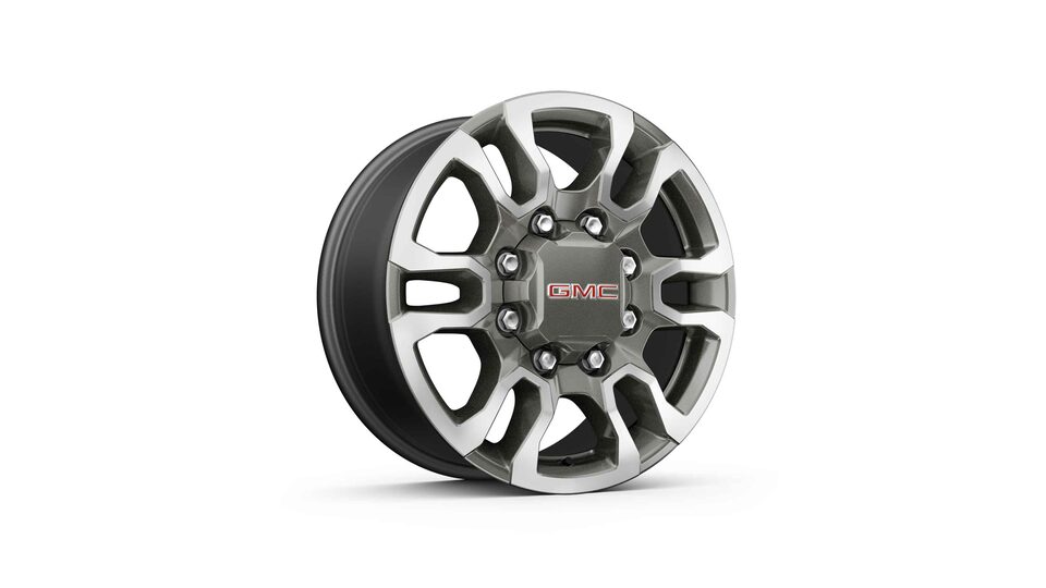 The Sierra HD 18" Machined Aluminum with Dark Grey Metallic Accents Rims