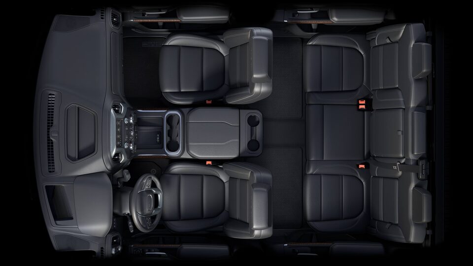 The Gorgeous Jet Black Interior of the Sierra HD Denali