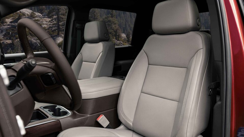 The Elevated & Comfortable Design of the Driver & Passenger Seats in the Sierra HD