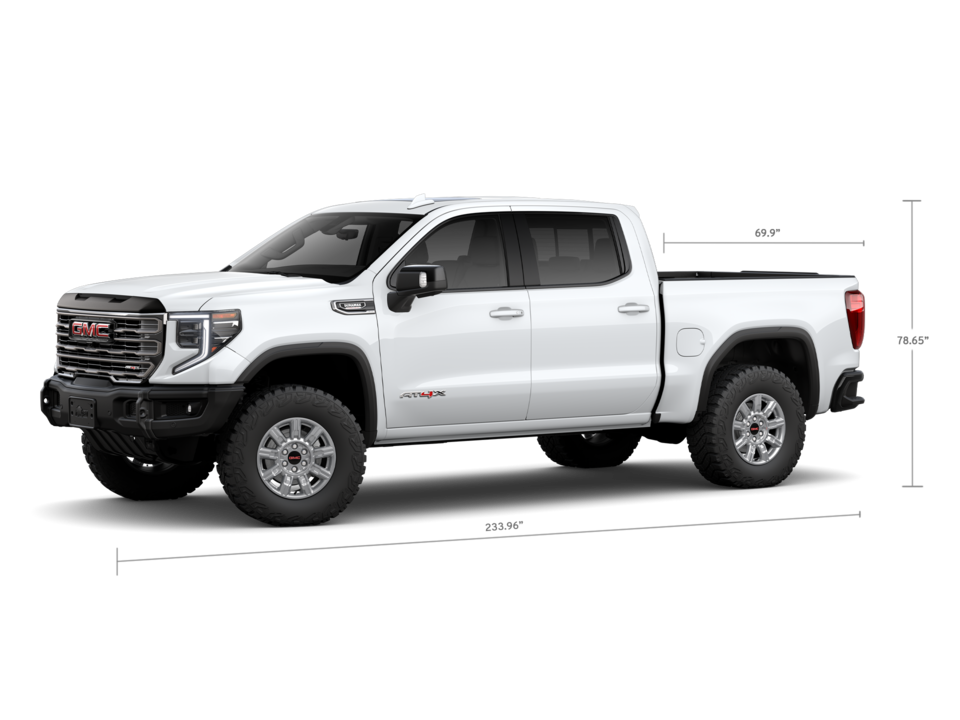 Side Profile View of the GMC Sierra 1500 AT4X Off-Road Truck