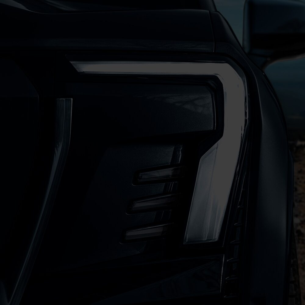 The 2026 GMC Sierra EV Pickup Truck's Detailed Headlights