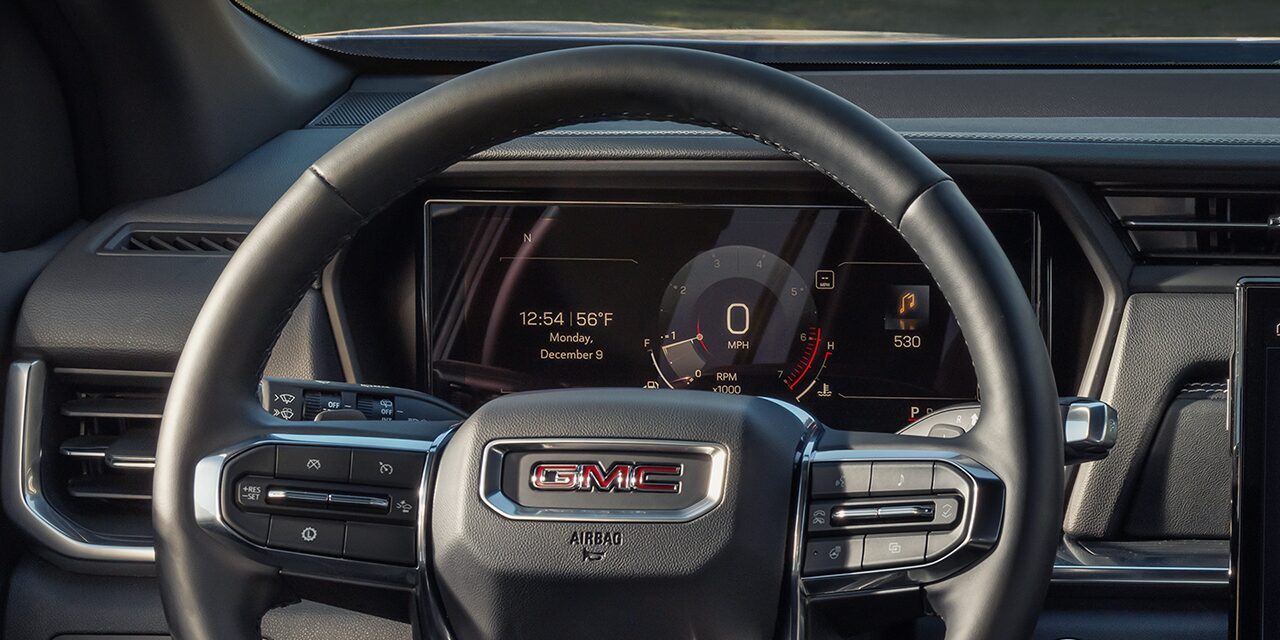Close-up of the 11 Inch Diagonal Driver Infotainment System in the 2026 GMC Terrain Elevation Compact SUV